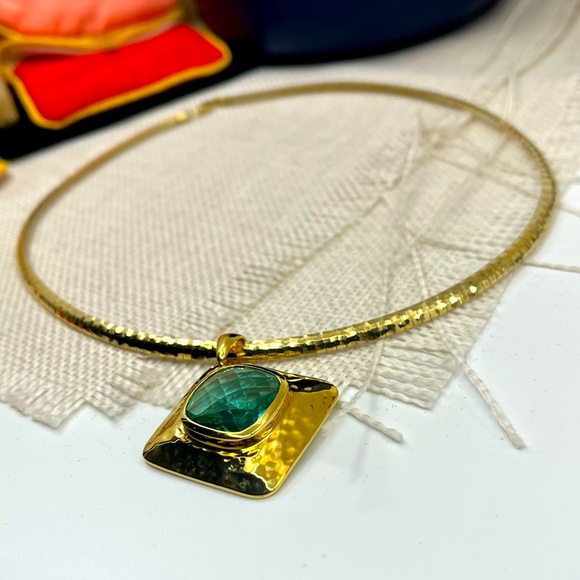 Technibond Jewelry - Technibond 18K Gold Over 925 Italy Sterling Silver Pendant Necklace – 30g – Box